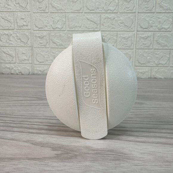 Good Seasons Salad Dressing Cruet Shaker Bottle Glass Vines Embossed w/ Lid VTG - Picture 2 of 7